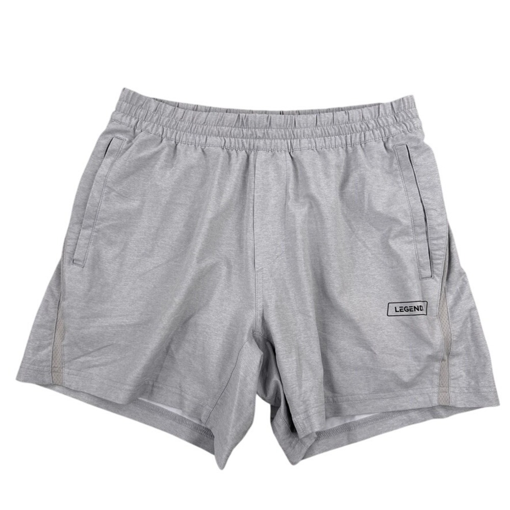 Legends Shorts Mens Medium Gray Lined 5in Inseam Running Athletic Gym Training
